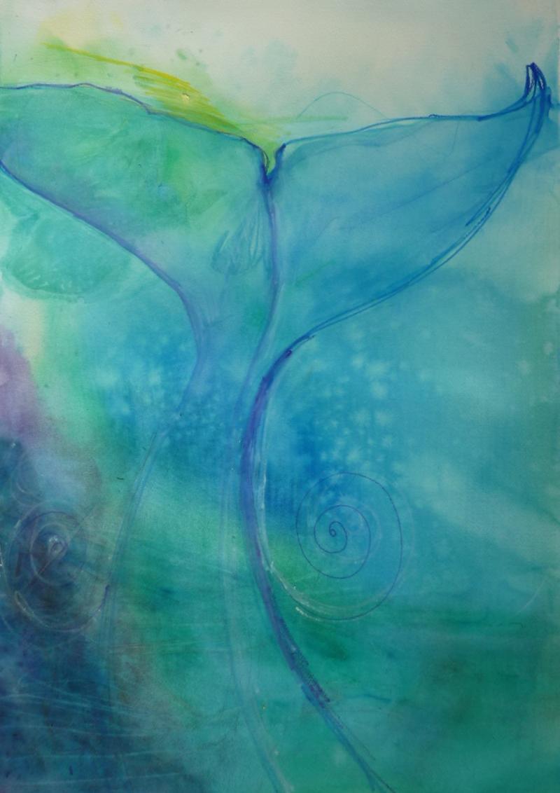 Whale with Spirals